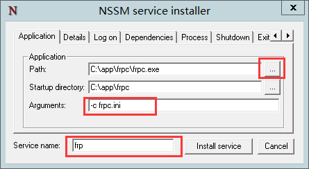 nssm将exe文件设置为windows服务